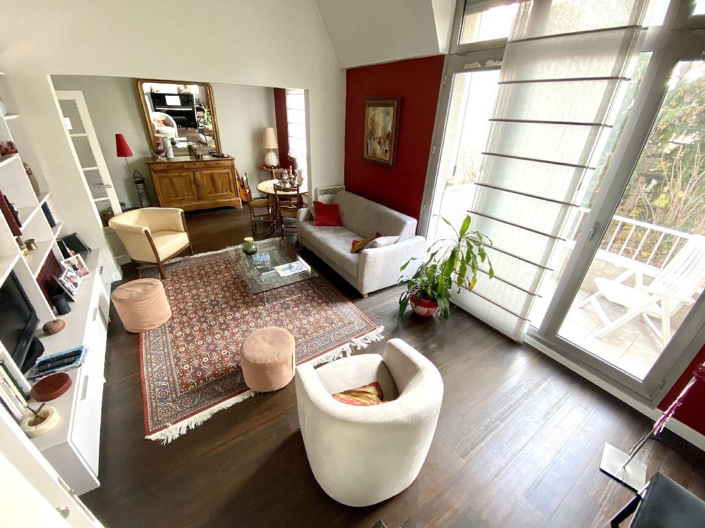 agence immobilière 94: vente appartement 5 pièces 106 m² en duplex, double séjour avec balcon, st maurice