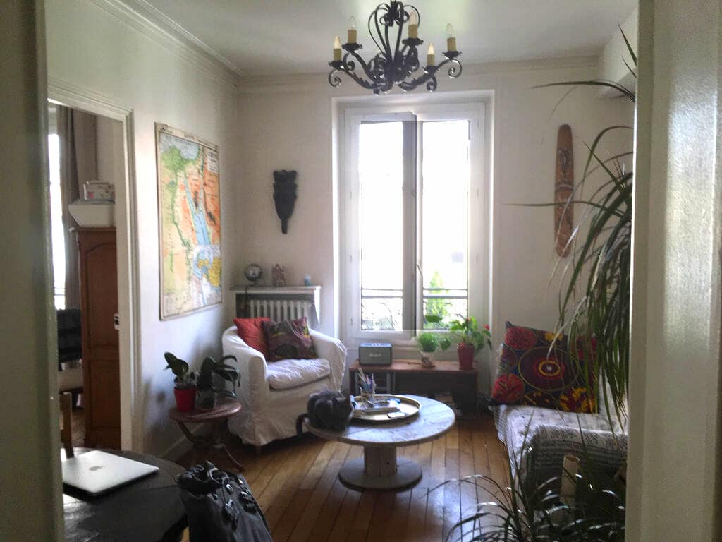 agence immobiliere maisons-alfort: appartement 3 pièces 53 m², séjour lumineux avec parquet au sol