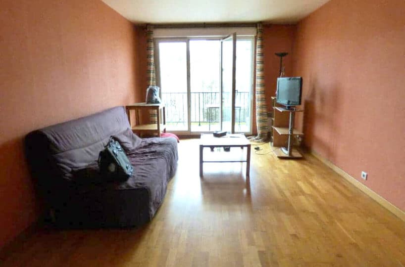 agence immo alfortville: 3 pièces 68 m², pièce à vivre lumineuse ouverte sur le balcon