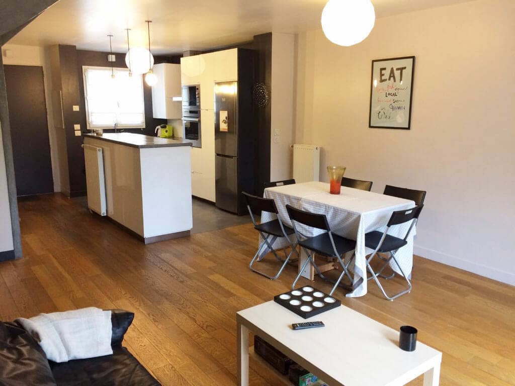 louer maison alfortville: 4 pièces 72 m² avec jardin et box, quartier appolonia, cuisine ouverte sur séjour