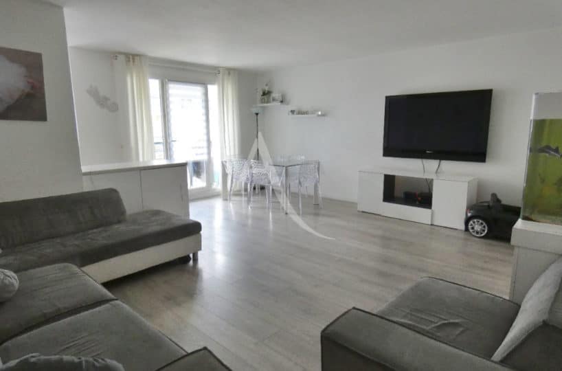 vente appartement alfortville: 3 pièces 68 m², séjour avec cuisine américaine, centre ville
