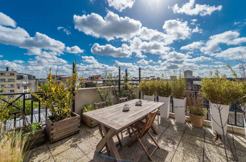 vente appartement charenton le pont: 3 pièces 74 m², dernier étage sur le toit, vue tour eiffel et sacré coeur