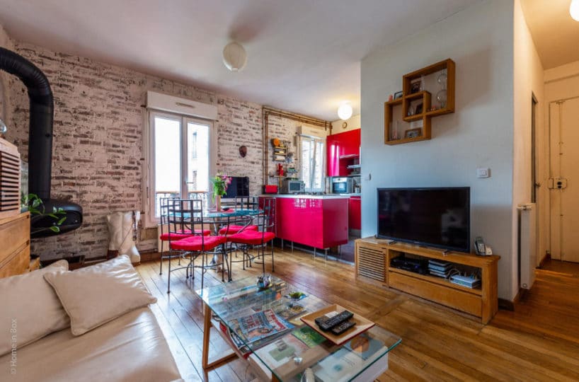 achat appartement charenton le pont: 2 pièces 43 m², briques apparentes, proche transports