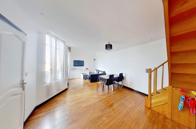 agence immobilière alfortville: à vendre appartement duplex 4 pièces 46 m², très bon état général