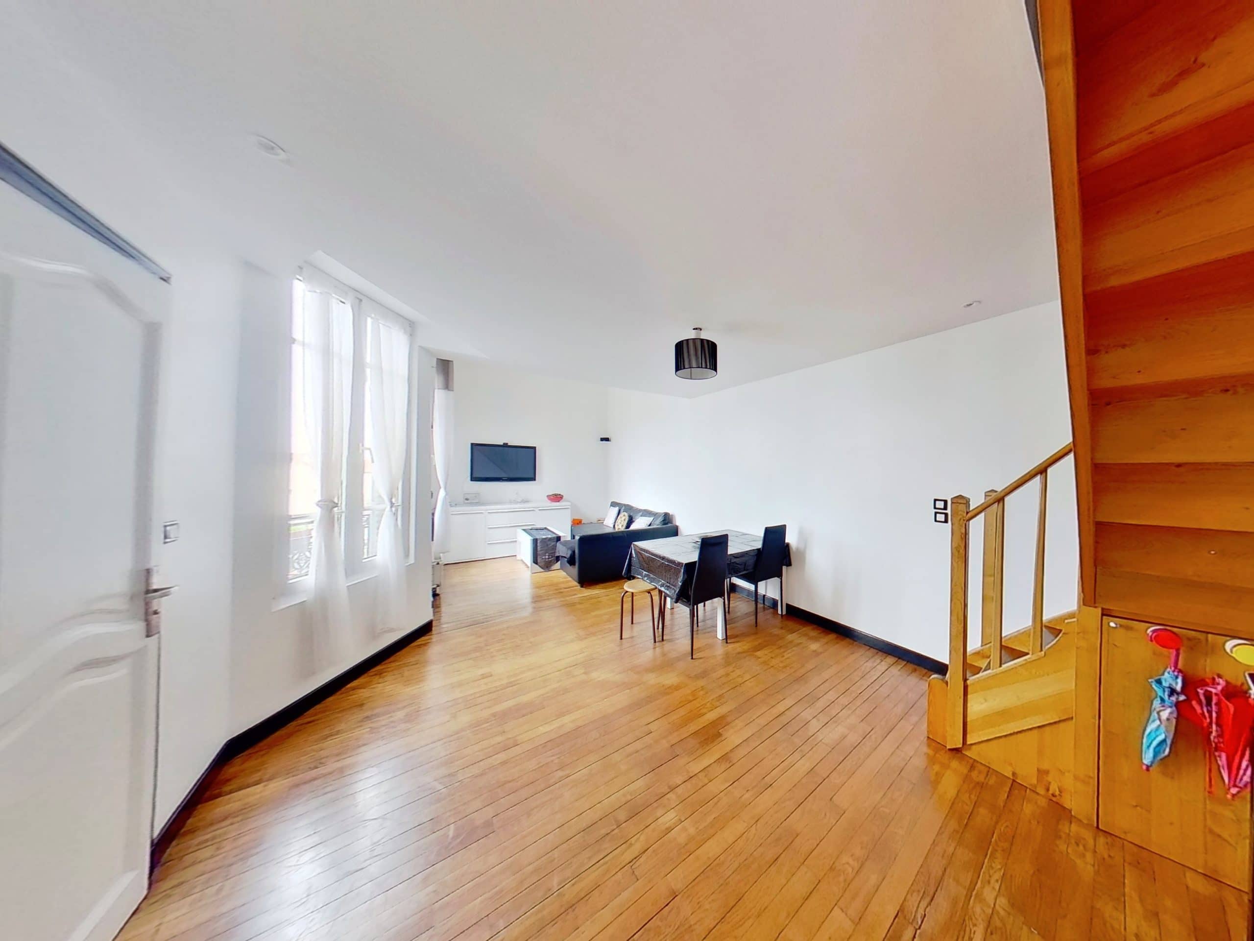 agence immobilière alfortville: à vendre appartement duplex 4 pièces 46 m², très bon état général