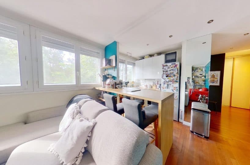 appartement charenton le pont: 3 pièces 50 m², cuisine ouverte sur séjour, proche métro et bois de vincennes