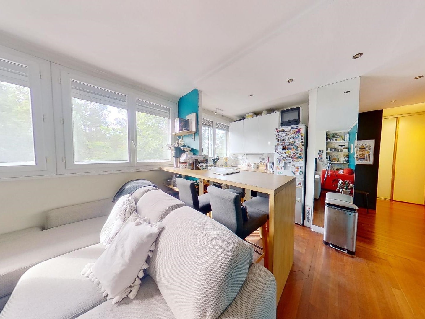 appartement charenton le pont: 3 pièces 50 m², cuisine ouverte sur séjour, proche métro et bois de vincennes