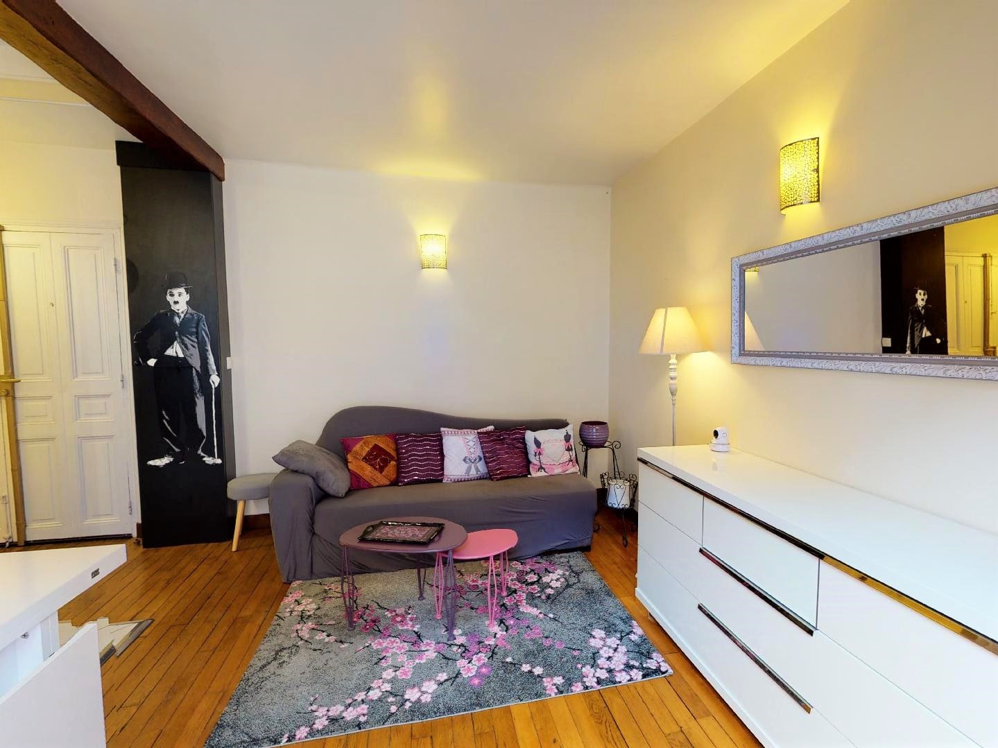 agence immo alfortville: 2 pièces meublé 35 m² rue paul vaillant couturier, séjour ouvert sur cuisine
