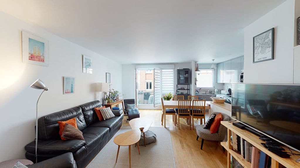 achat appartement alfortville: 4 pièces 92 m² en double exposition, séjour avec balcon, centre ville