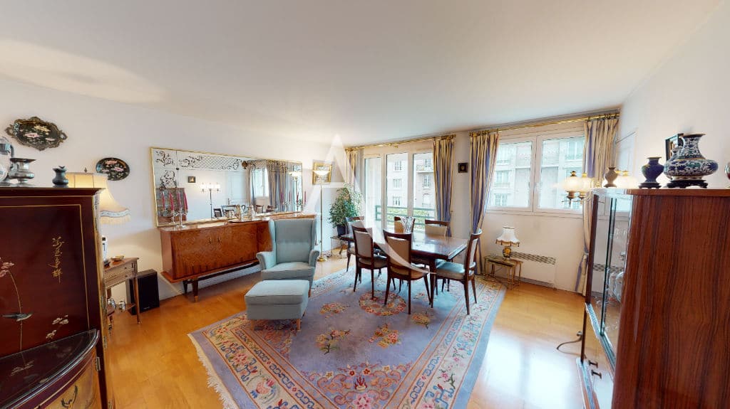 appartement charenton le pont: 4 pièces 83 m², pièce à vivre donnant sur balcon