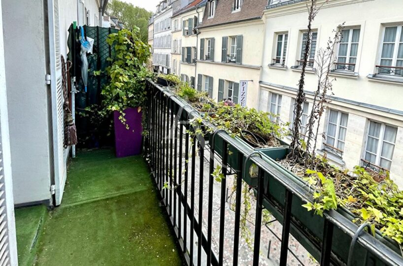 appartement charenton le pont: 2 pièces en duplex 38 m² avec grand balcon donnant sur petite rue calme