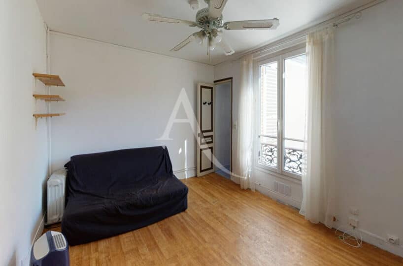 achat appartement alfortville: beau 2 pièces 27 m² traversant, séjour lavec parquet au sol, cave. secteur rer d