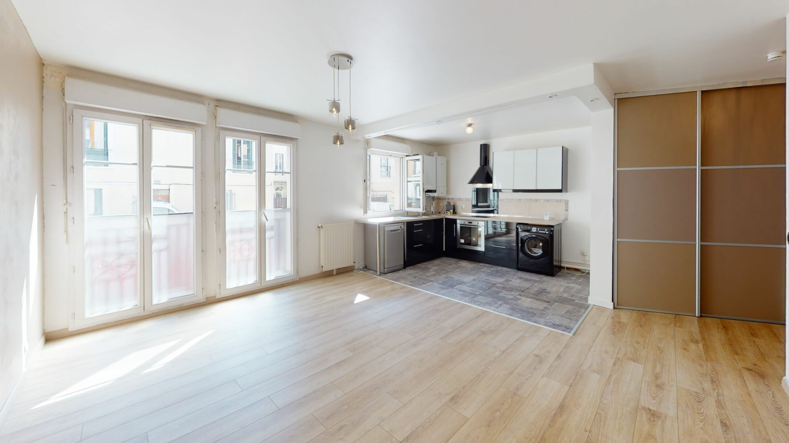 agence alfortville: duplex 3 pièces 64 m², séjour ouvert sur cuisine, rue véron, proche centre ville
