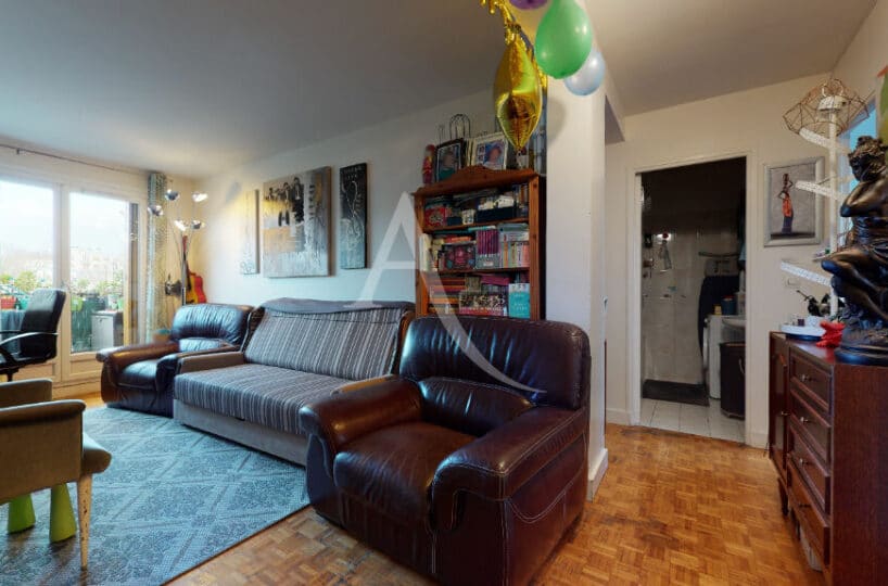 immobilier alfortville: 3 pièces 55 m², au 2e étage avec balcon et ascenseur