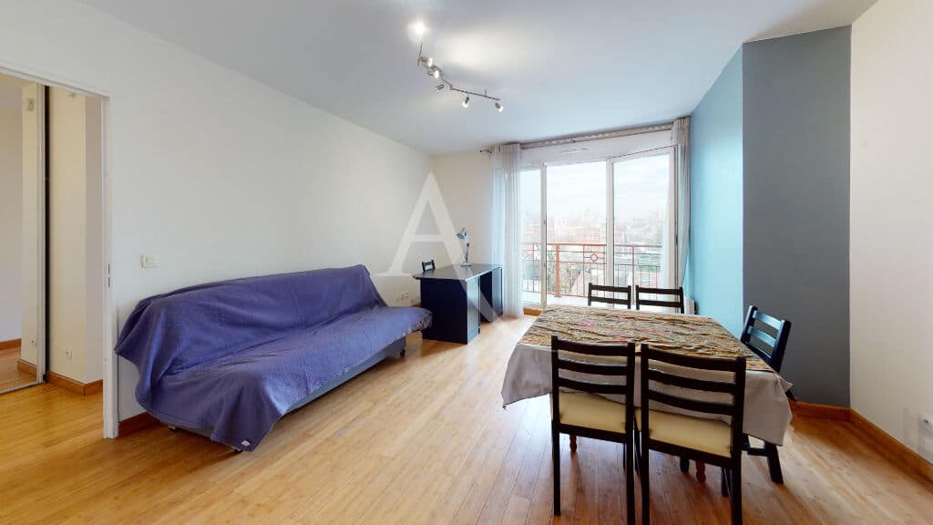 location appartement alfortville: 3 pièces, cuisine ouverte sur salon aménagée, équipée